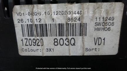 Панель приборов Шкода Октавия А5 1Z0920803Q