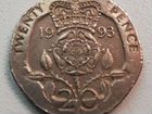 Монета 20 пенсов Великобритания 1993