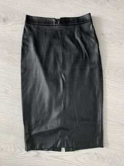 Кожаная юбка zara
