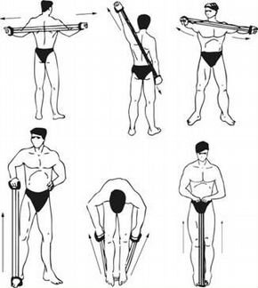 Эспандер плечевой 5 резинок, Профи усиленный