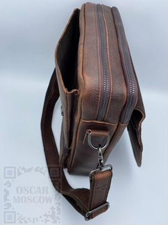 Мужская кожаная сумка через плечо Zznick