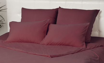 Наволочка Aurora Цвет: Марсала (70х70 (2 шт)