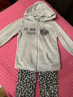 Костюм спортивный benetton и шапочка ostin 4-6 лет