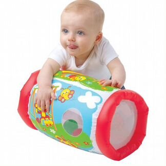 Playgro надувной валик-погремушка