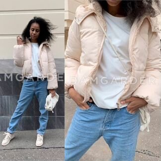 Куртка новая женская бежевая укороченная