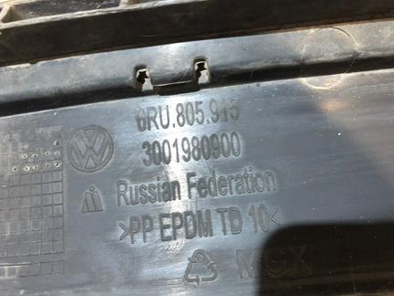Юбка переднего бампера Volkswagen polo sedan