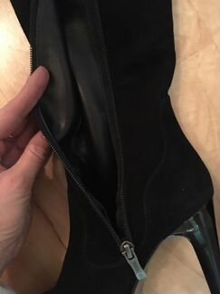 Новые весенние сапоги из натуральной замши на плат