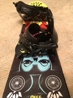 Детский сноуборд 110, крепления Ride + ботинки K2