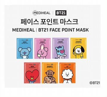 Point маски для лица BT21 & mediheal