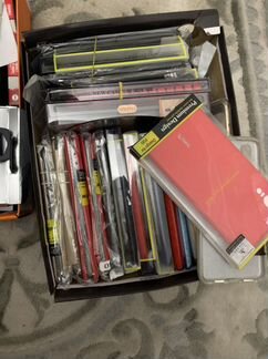 Коробка защитных стёкол и чехлов на android