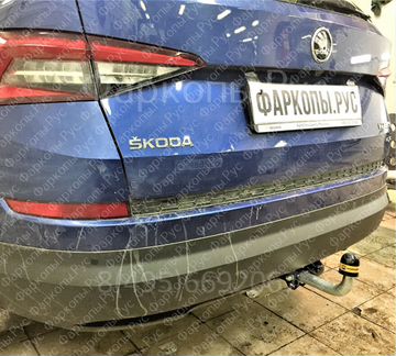 Фаркоп с оцинкованным шаром на Skoda Kodiaq 2017