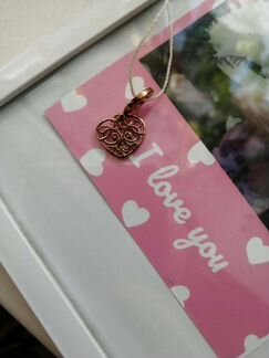 Кулон, подвеска в форме сердца