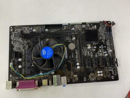 Asrock H81 Pro BTC + Процессор