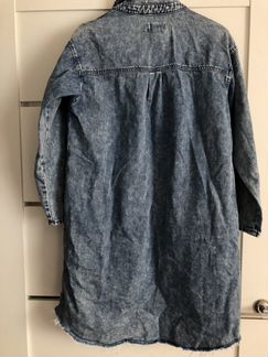 Джинсовое платье рубашка Monki