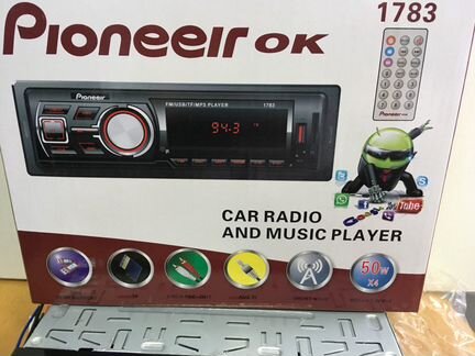 Автомагнитола Bluetooth, AUX,USB, 4x50