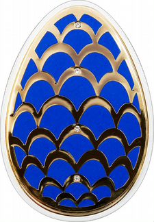 Набор монет яйца Фаберже Палау 2012 3 шт