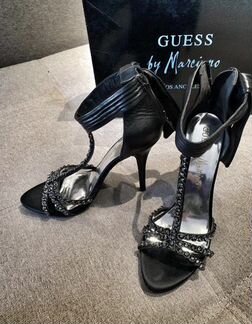 Босоножки из натуральной мягкой кожи с кристаллами