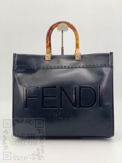 Сумка - шоппер из натуральной кожи Fendi - Фенди