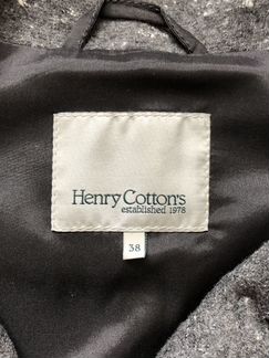 Пальто Henry Cotton’s шерсть с шёлком