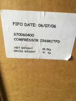 Компрессор кондиционера ZR68kctfd / S70060400